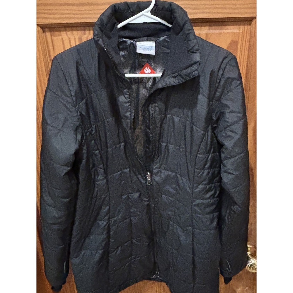 Columbia Jacket Womens Small Black Omni-Heat Interchange Insulated Puffer Coat